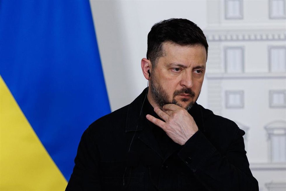 Archivo - El presidente de Ucrania, Volodimir Zelenski