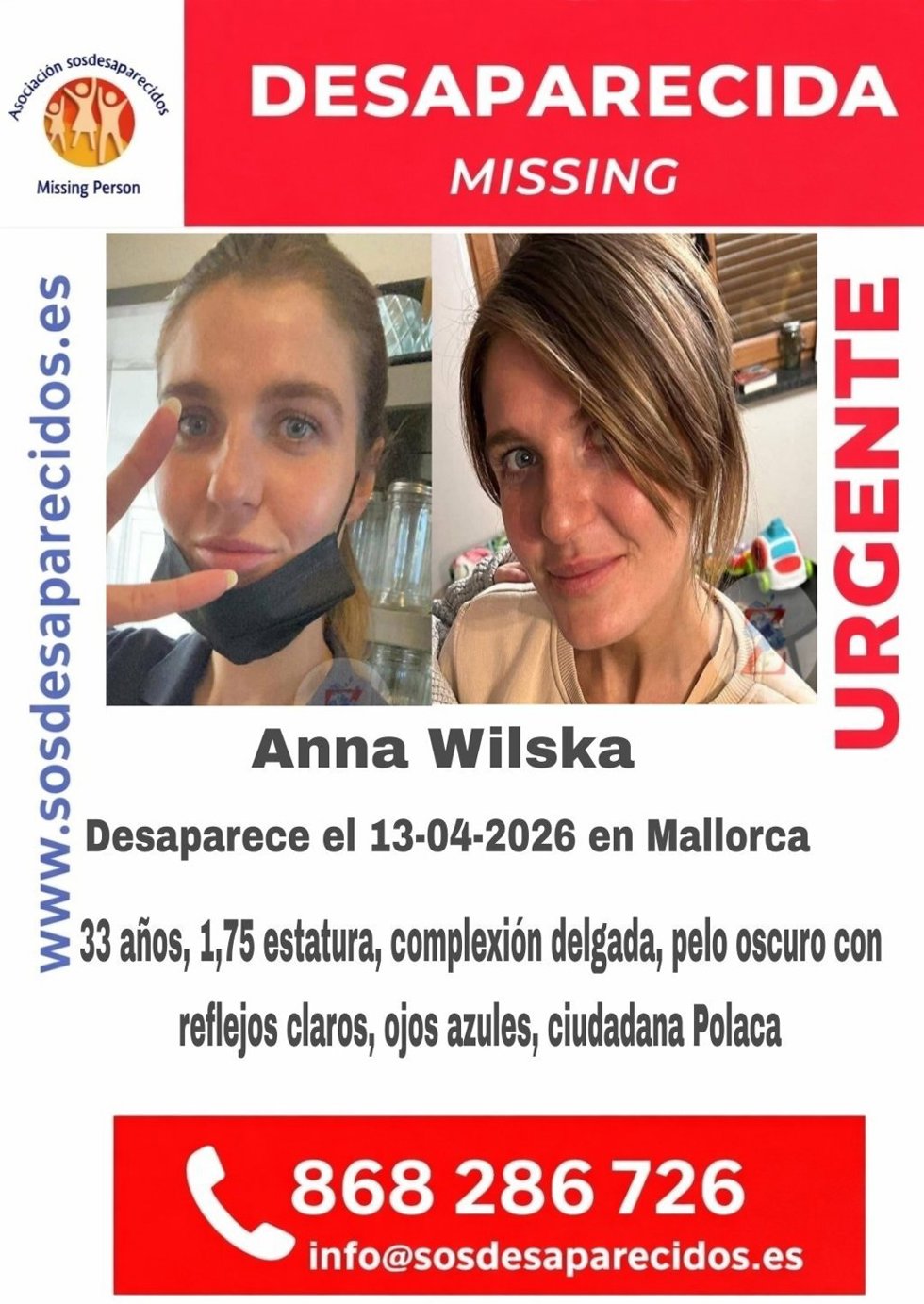 Buscan a una mujer polaca desaparecida en Mallorca desde hace tres días