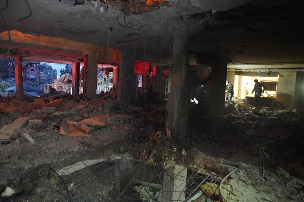 Imagen de archivo de las secuelas de un ataque israelí en Gaza 