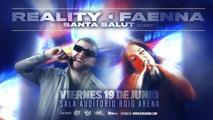 Reality encabeza el Negrita Music Festival que acogerá la sala Auditorio Roig Arena el 19 de junio.
