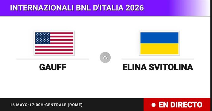 Coco Gauff - Elina Svitolina: resumen y estadísticas del partido de Final de Internazionali BNL d'Italia