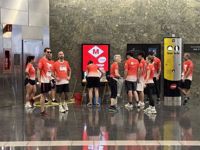 284 Atletas En La Cronoescalada Solidaria Del Metro De Barcelona, Que Recauda Más De 17.000 Euros
