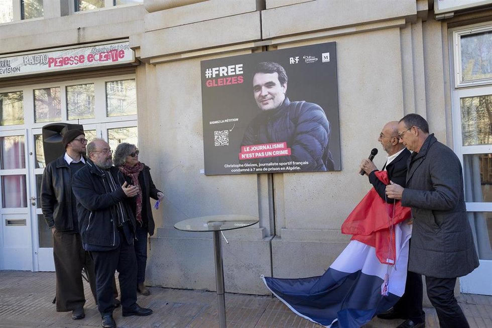 Archivo - Allegados de Christophe Gleizes piden su liberación en Montpellier 