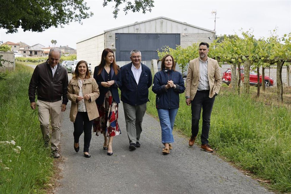 La conselleira do Medio Rural, María José Gómez, en Ribadumia