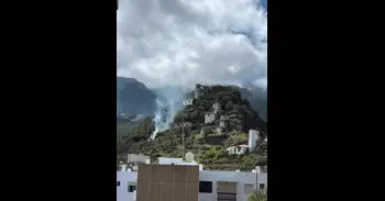 Declarado un incendio en Los Molinos de Bellido, en Santa Cruz de La Palma