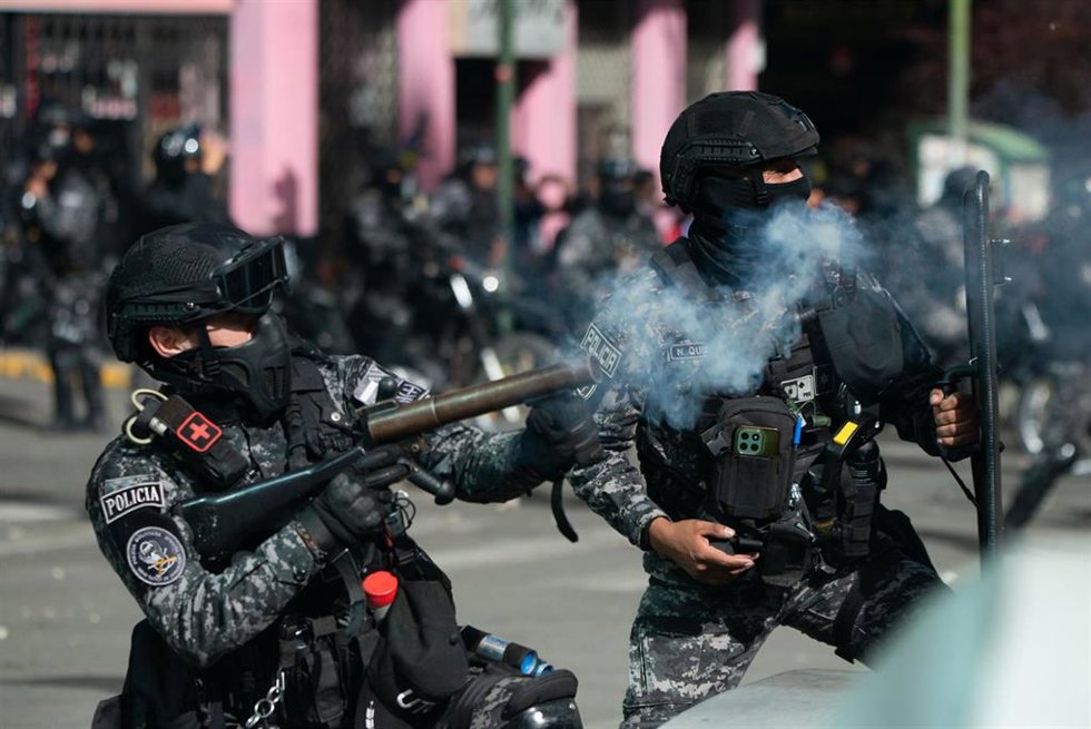 Archivo - Policía antidisturbios en Bolivia (archivo)