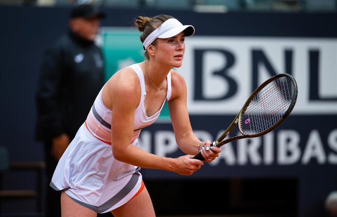 Archivo - Elina Svitolina, durante un partido.
