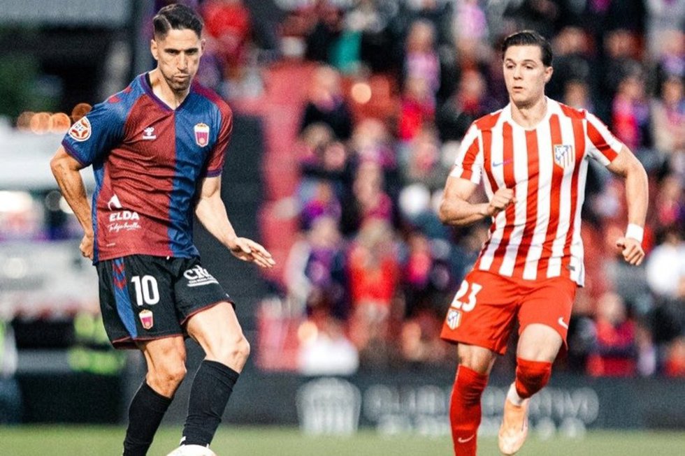 Fidel Chaves, durante un partido con el Eldense.