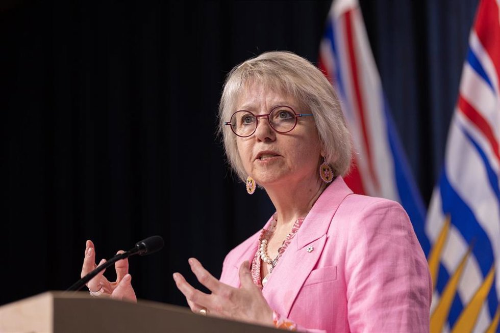 Archivo - La doctora Bonnie Henry, responsable provincial de salud pública, ofrece la última información sobre el hantavirus durante una rueda de prensa celebrada en el Parlamento de Victoria, en la Columbia Británica, el lunes 11 de mayo de 2026