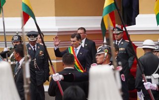 Archivo -  Rodrigo Paz toma posesión como presidente constitucional del Estado Plurinacional de Bolivia para el mandato 2025-2030, en el edificio de la Asamblea Legislativa Plurinacional, en el centro de La Paz. En noviembre de 2025