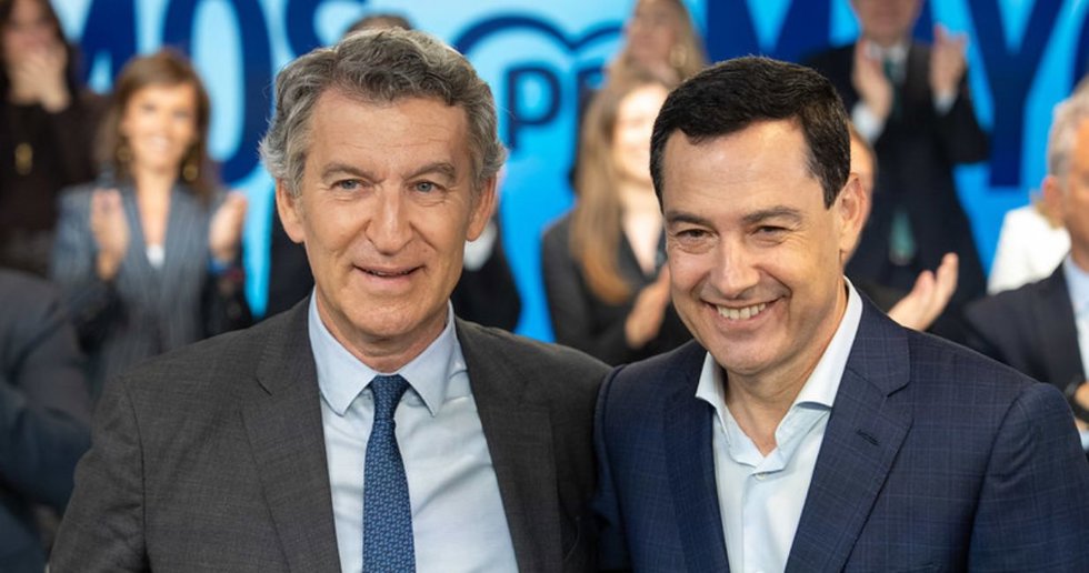 El líder del PP, Alberto Núñez Feijóo, durante la Junta Directiva Nacional 