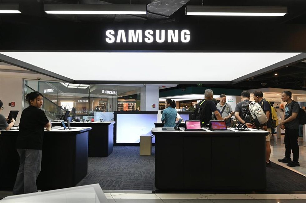 Imagen de archivo de una tienda de Samsung en China 