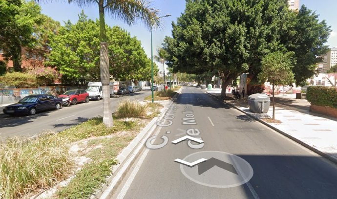Calle Corregidor Francisco de Molina, ubicación donde ha ocurrido el accidente.