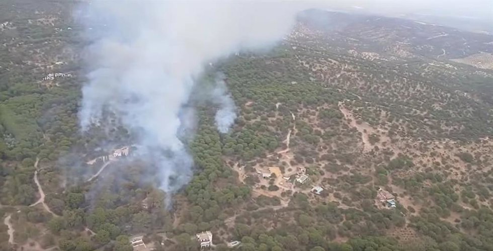 Archivo - Imagen de archivo del incendio ocurrido el pasado verano en el entorno de Las Viñas.