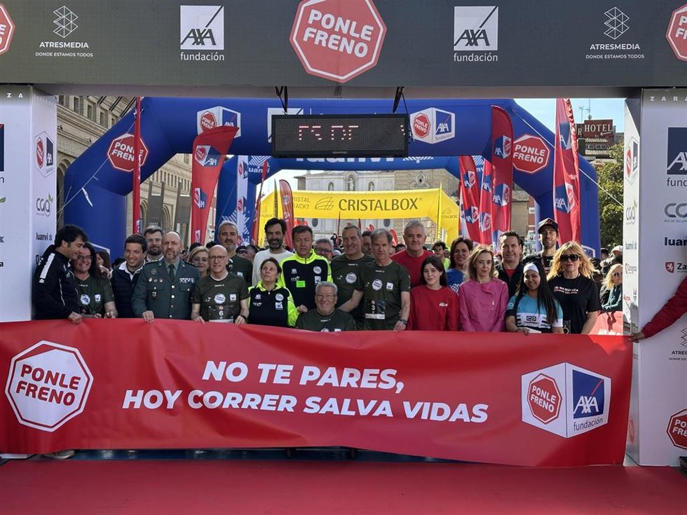 Foto de la salida de la Ponle Freno 2026 celebrada este domingo en Zaragoza.