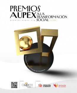 Archivo - Cartel de la II Premios Aupex a la Transformación Social.