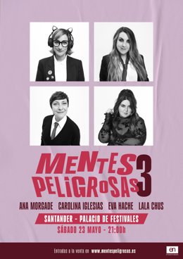 Archivo - Ana Morgade, Carolina Iglesias, Eva Hache y Lala Chus llevarán su humor el sábado al Palacio de Festivales