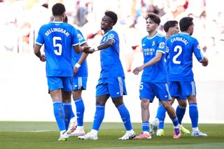 Vinicius Junior of Real Madrid CF celebrates a goal during the Spanish league, LaLiga EA Sports, football match played between Sevilla FC and  Real Madrid at Ramon Sanchez-Pizjuan stadium on May 17, 2026, in Sevilla, Spain.