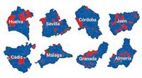 MAPAS | Elecciones en Andalucía 2026, así ha votado cada provincia