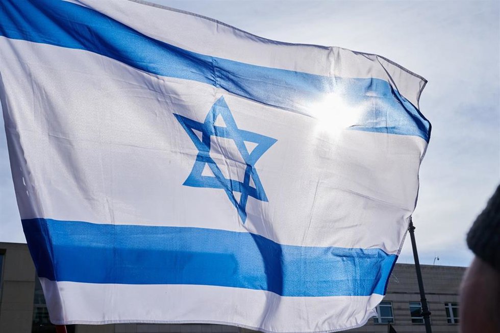 Archivo - Bandera israelí