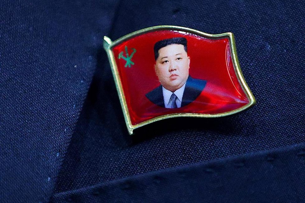 Pin del líder de Corea del Norte, Kim Jong Un, imagien de archivo