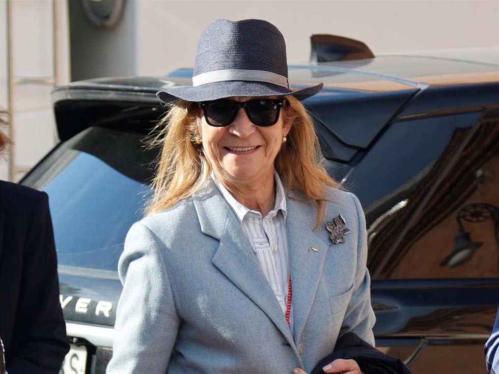La infanta Elena disfruta de una tarde de toros en la Plaza de Las Ventas, a 17 de mayo de 2026, tras pasar el fin de semana en Sanxenxo con el Rey Juan Carlos