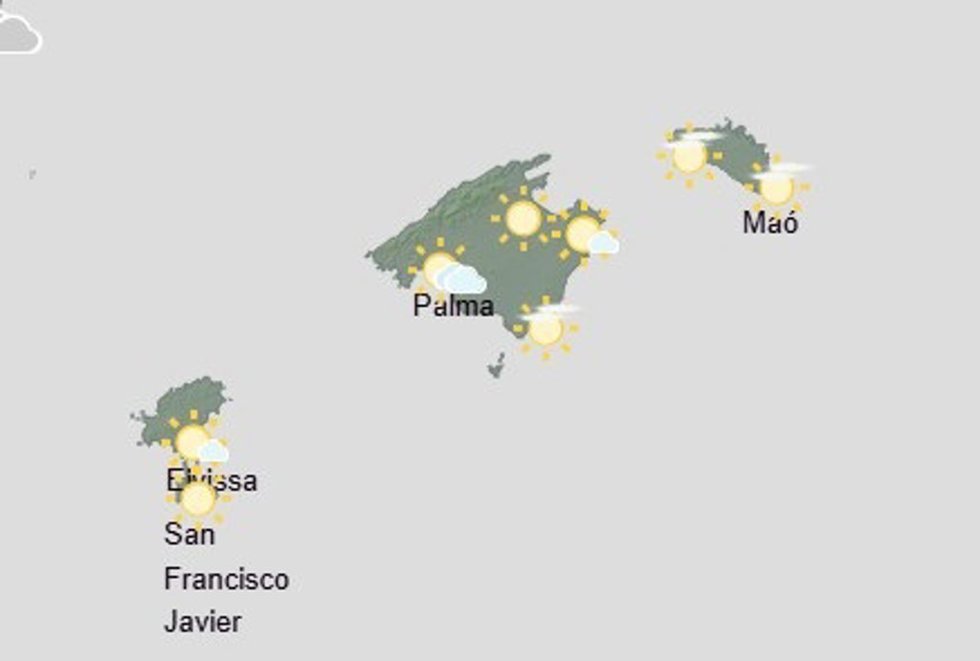 Predicción meteorológica para hoy, lunes 18 de mayo, en Baleares