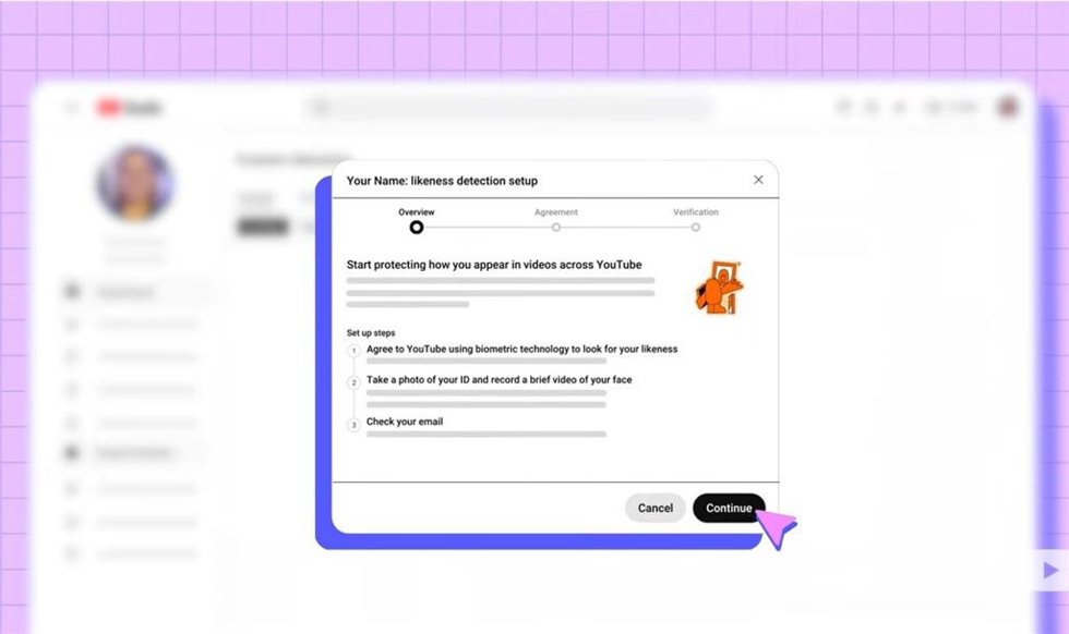 Herramienta de detección de 'deepfakes' de YouTube.