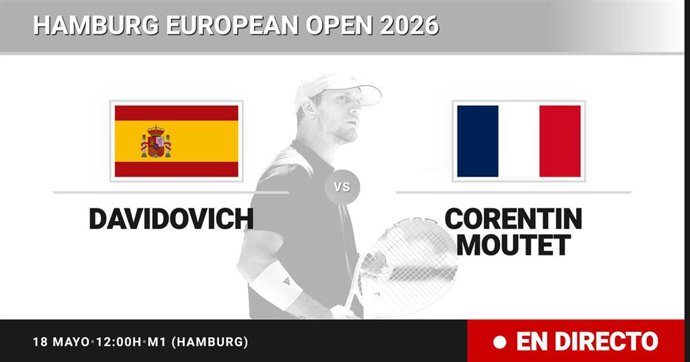 Alejandro Davidovich Fokina - Corentin Moutet: resumen y estadísticas del partido de Dieciseisavos de final de Hamburg European Open