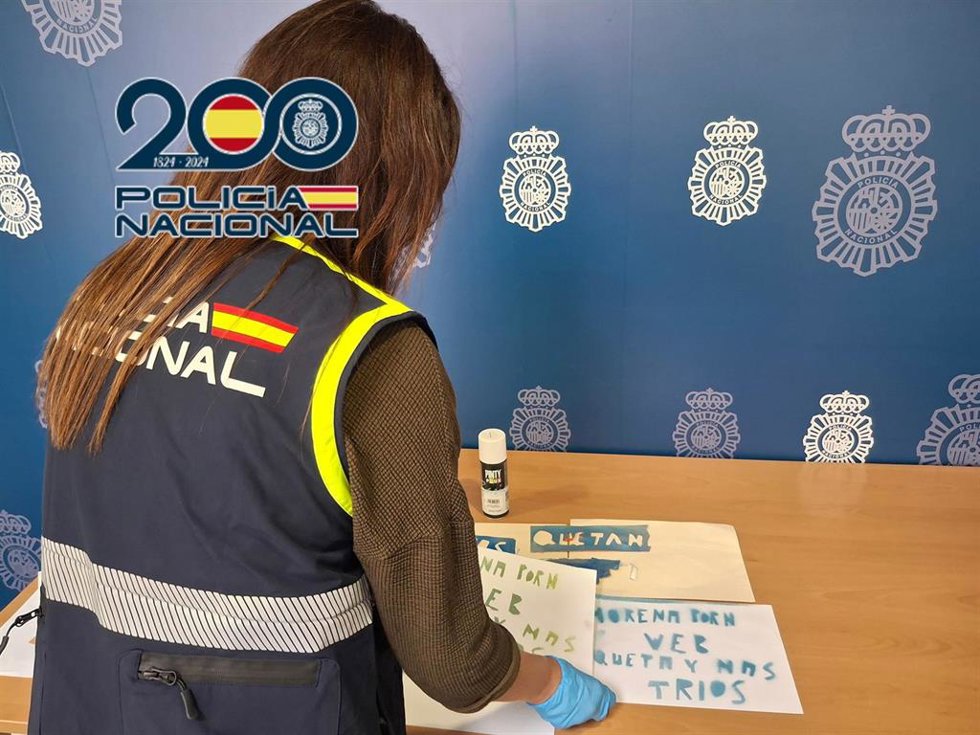 Material intervenido por la Policía Nacional en esta operación