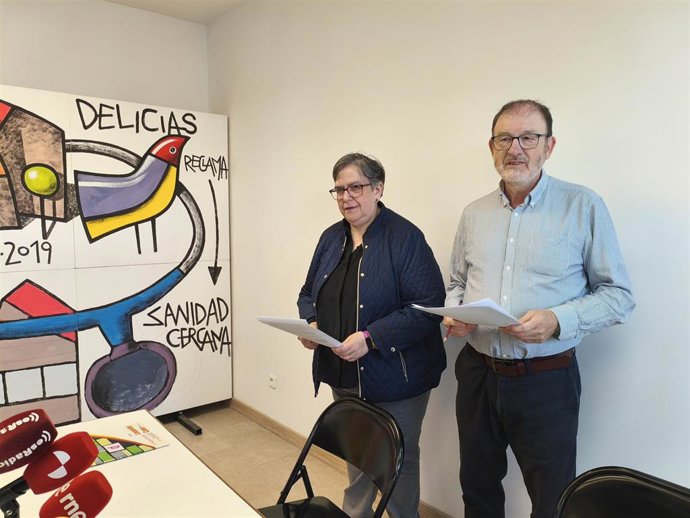 Los portavoces de las redes Pajarillos y Delicias, Yolanda Matía y Antonio Verdugo, respectivamente.