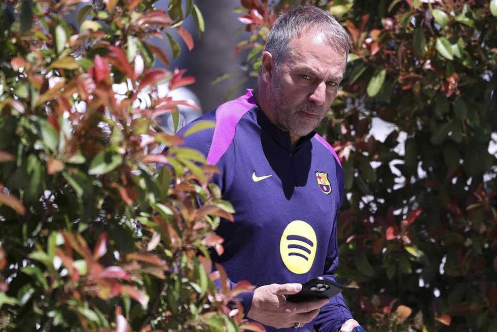 El entrenador del FC Barcelona, Hansi Flick
