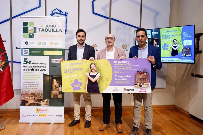 Presentación de las taquillas comerciales en los pueblos y de una nueva campaña de 'Comprar el tu comercio tiene premio'.