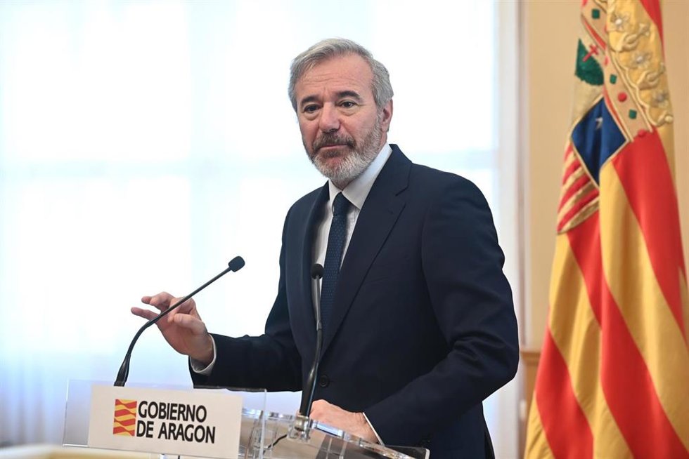 Archivo - El presidente del Gobierno de Aragón, Jorge Azcón.