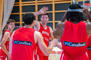 Alvaro Folgueiras durante el training camp de Madrid organizado por la FEB