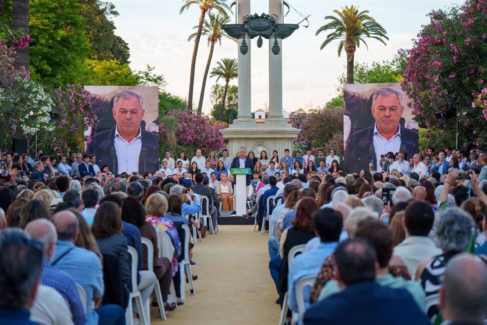 (Foto De ARCHIVO) El Alcalde De Sevilla, José Luis Sanz, Interviene En El Inicio De Campaña Para Las Elecciones De 17M. A 30 De Abril De 2026 En Sevilla, Andalucía (España).
