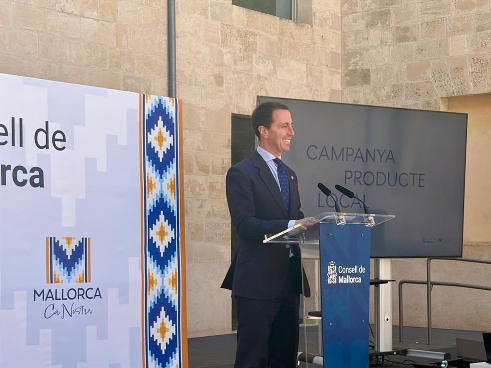 El presidente del Consell de Mallorca, Llorenç Gamés, en el Pati de les Dones de la Misericordia, a 18 de mayo de 2026.