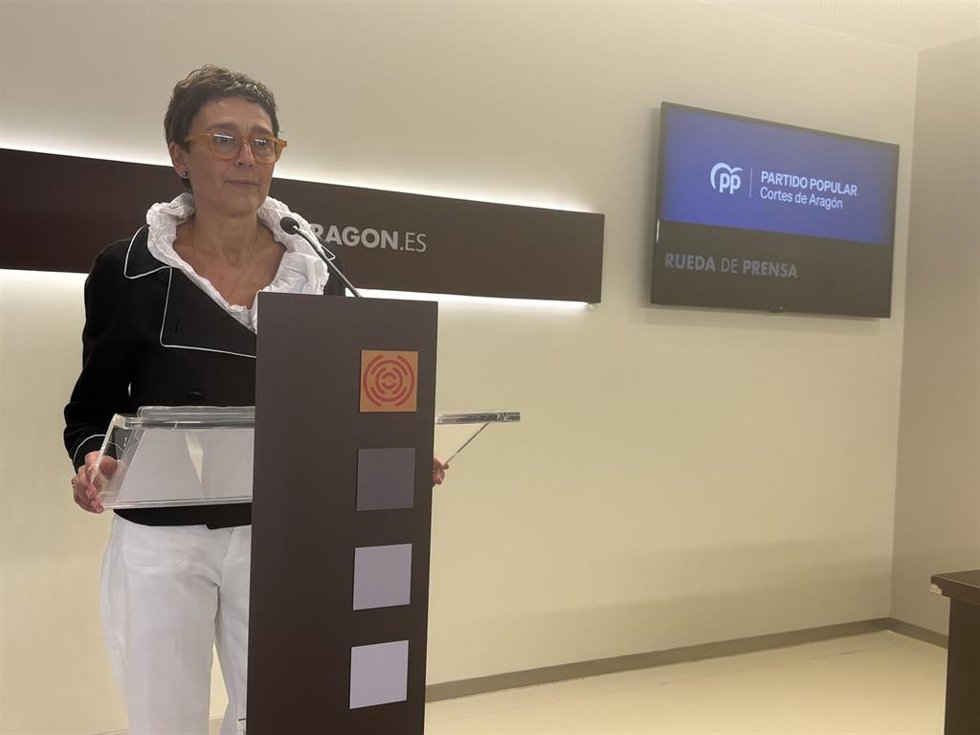 La portavoz del PP Aragón, Ana Marín.