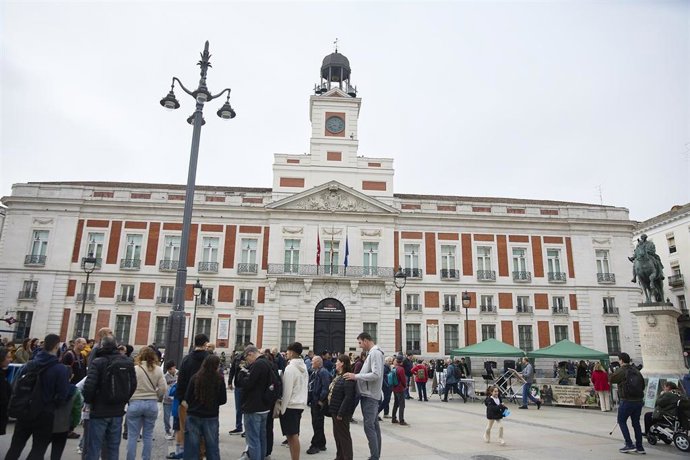 Archivo - Fachada de la Real Casa de Correos, en Madrid (España).