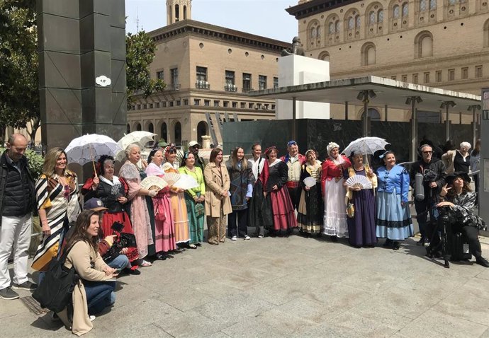 Equipo del rodaje del documental "Pasión por Goya"