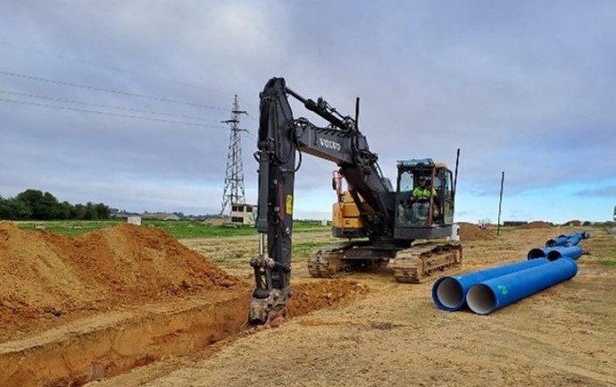Obras en el abastecimiento de Bollullos Par del Condado (Huelva).