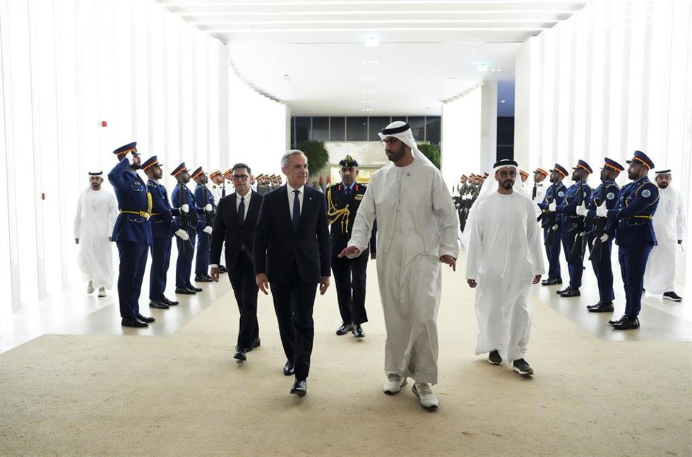 Archivo - El ministro de Industria y Tecnología Avanzada de Emiratos Árabes Unidos, Ahmed al Jaber, en el marco de una visita del primer ministro canadiense, Mark Carney.