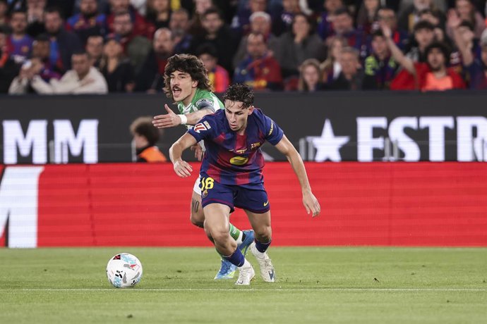 El jugador del FC Barcelona Fermín López 