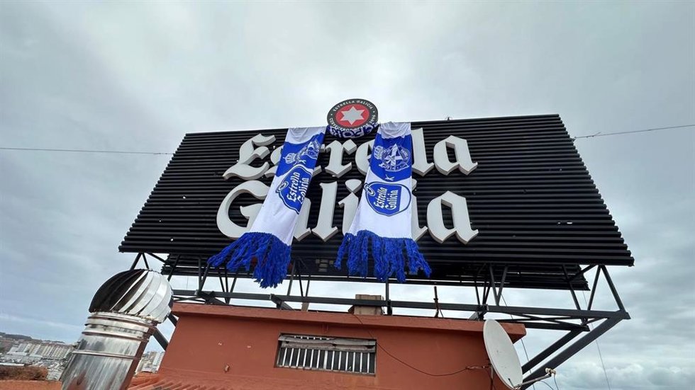 Imagen de la campaña de apoyo de Estrella Galicia al Deportivo de La Coruña para su ascenso a Primera División