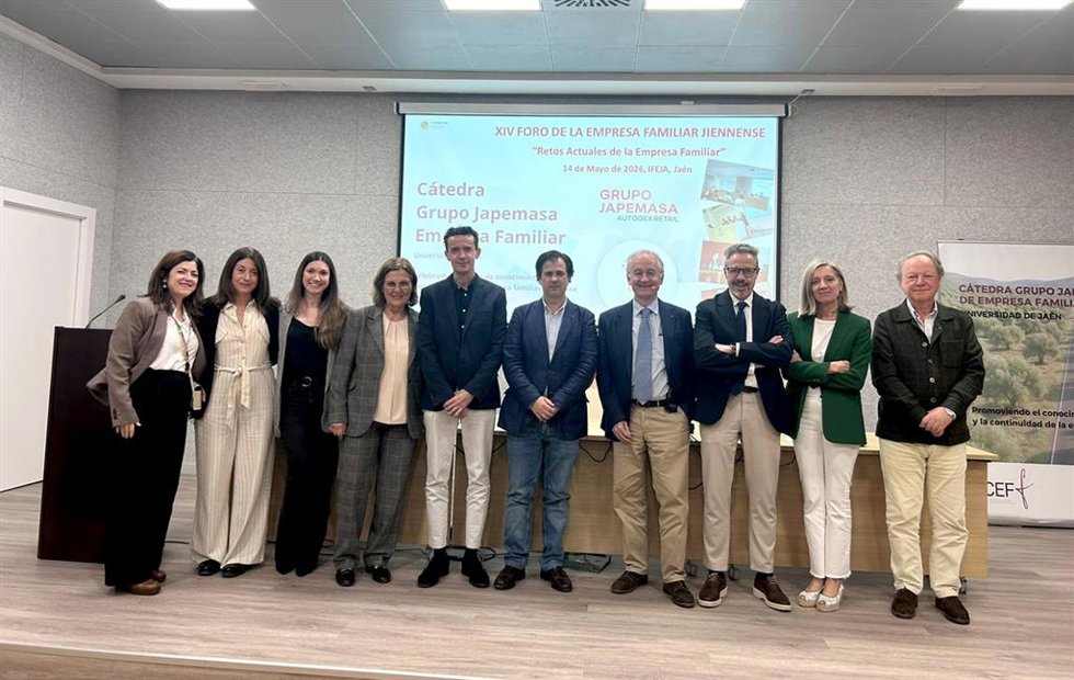 Participantes en el XIV Foro de la Empresa Familiar Jiennense.