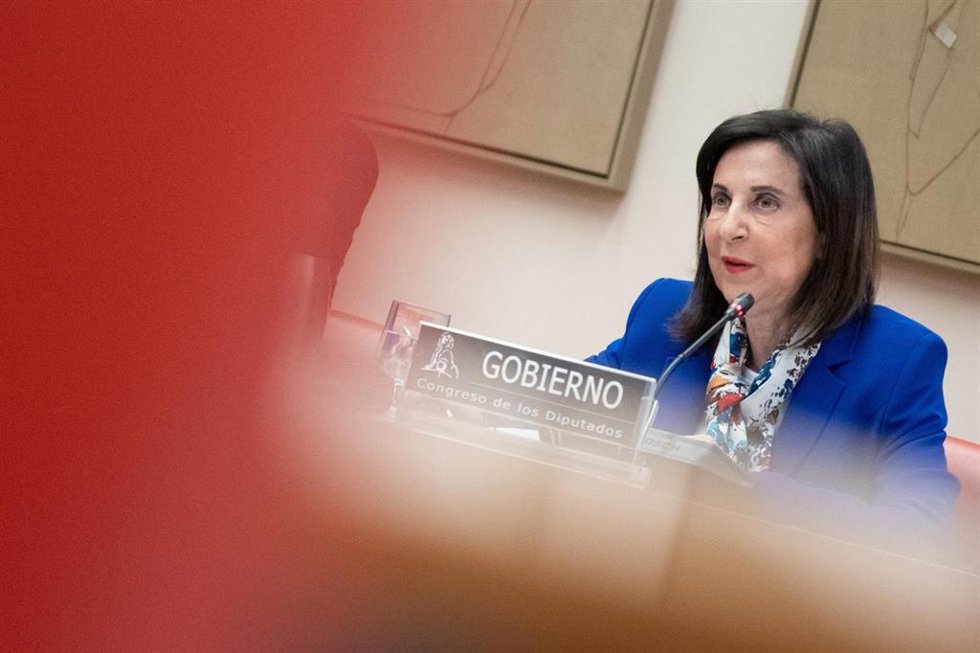 La ministra de Defensa, Margarita Robles, comparece ante la Comisión de Defensa del Congreso