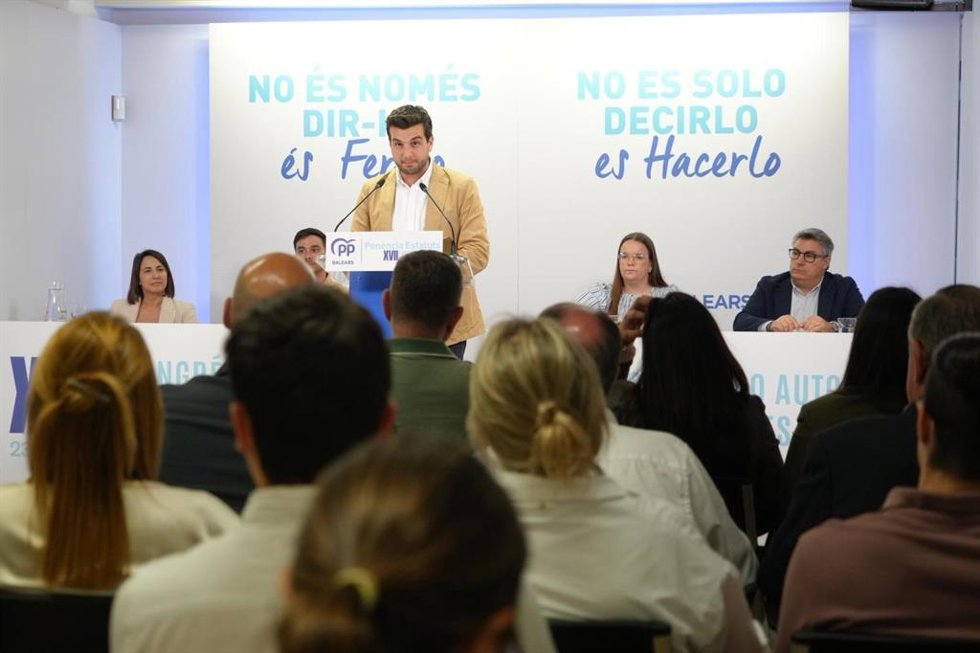 El coordinador de la ponencia del XVII congreso autonómico del PP de Baleares, Ramon Sintes.
