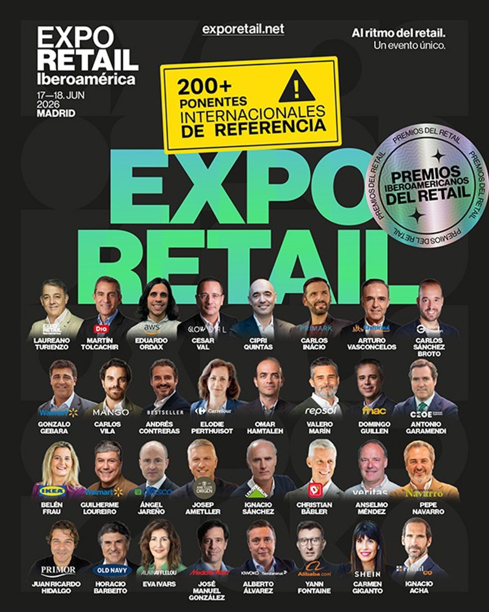 Cartel de panelistas del ExpoRetail Iberoamérica 2026.