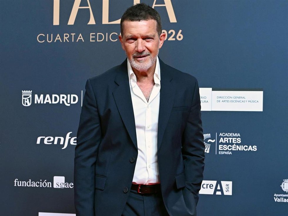 Antonio Banderas durante la gala de entrega de los Premios Talía de la Academia de las Artes escénicas de España