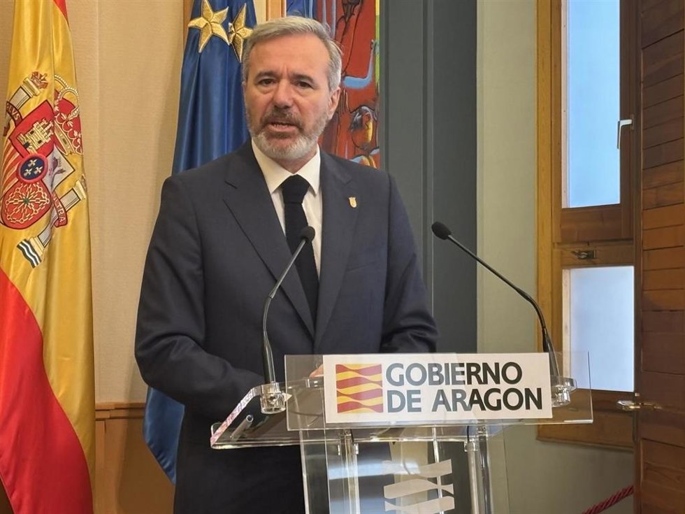 Archivo - El presidente del Gobierno de Aragón, Jorge Azcón.